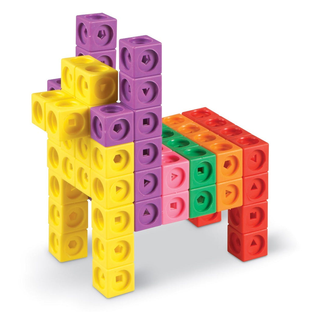 Cubes MathLink - Big Builders - 200 pièces - Learning Resources - STEM - 5 ans et plus - Chef d'oeuvre Animal