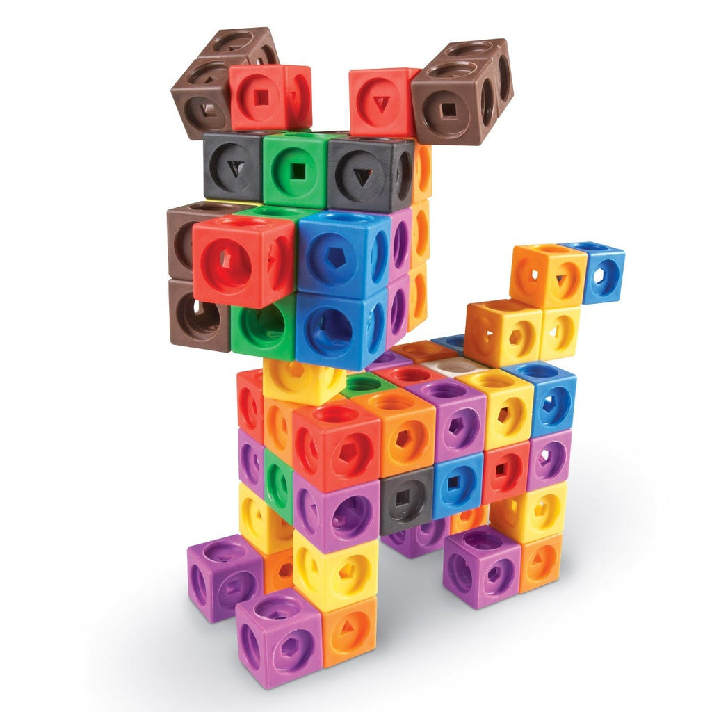 Cubes MathLink - Big Builders - 200 pièces - Learning Resources - STEM - 5 ans et plus - Chef d'oeuvre Chien