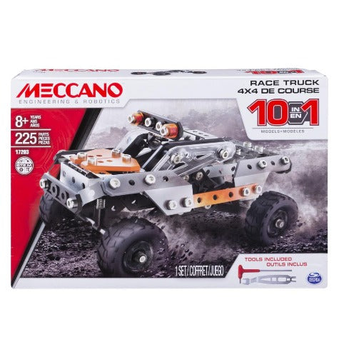 Meccano - Ensemble 10 modèles 4X4 de course - Devant de la boîte