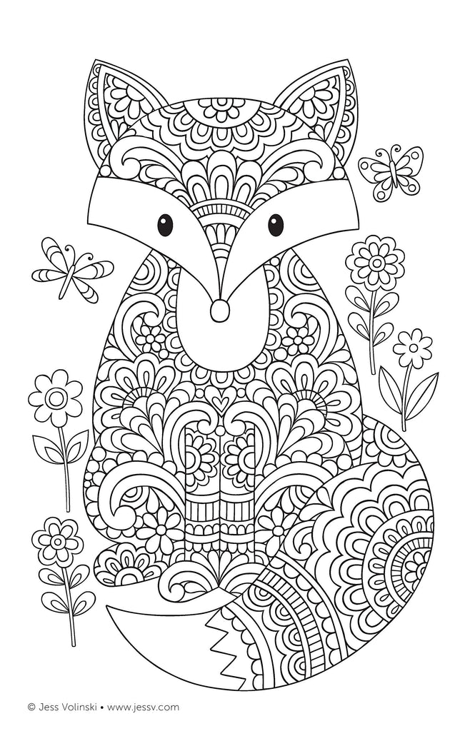 Mandalas Color Animals - Design Originals - 64 pages - Exemple d'une page intérieure