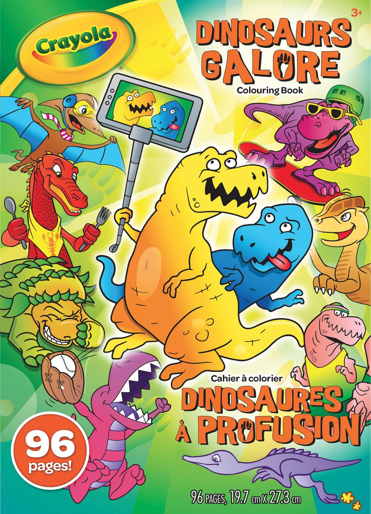 Cahier à colorier - Crayola - 96 pages - 3 ans et plus - Dinosaures à profusion