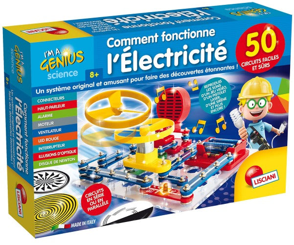 Comment fonctionne l'électricité - Lisciani - 50 circuits faciles et sécuritaires à réaliser. - 8 ans et plus