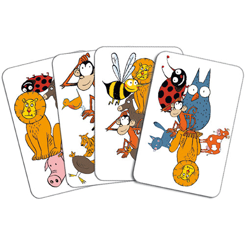 Jeu de cartes Djeco - Bataflash - Jeu de bataille et de rapidité - 5 ans et plus, 2 à 4 joueurs, partie de 15 minutes - Exemples de cartes