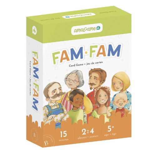Jeu Fam-Fam - Amalgame - 5 ans et plus - Jeu de cartes éducatif et amusant qui met au défi la mémoire et le sens de l’observation -  Basé sur le jeu des 7 familles, mettant de l'avant les émotions et la compréhension des émotions