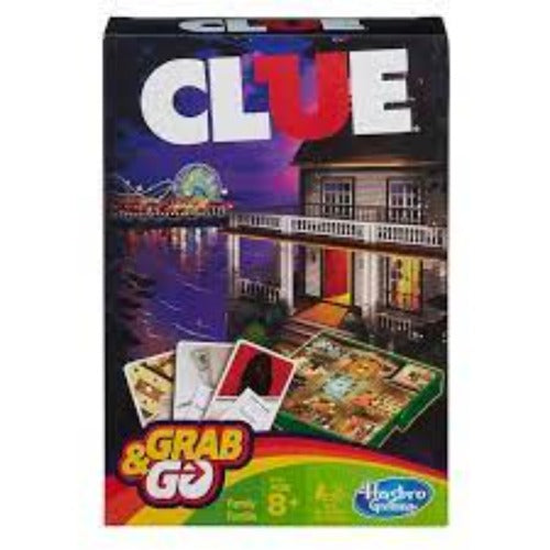Le jeu Clue classique en format voyage Grab & Go - Hasbro - 8 ans et plus - Devant de la boîte