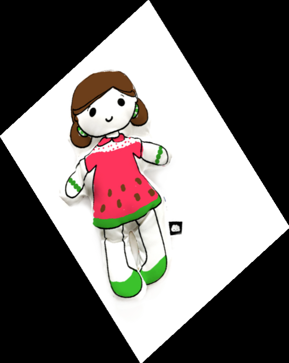 Jolie Daisy - Poupée à colorier - Imaginami - 3 ans et plus - Coloriage des deux cotés - Lavable à la machine - Marqueurs inclus - Exemple de poupée coloriée