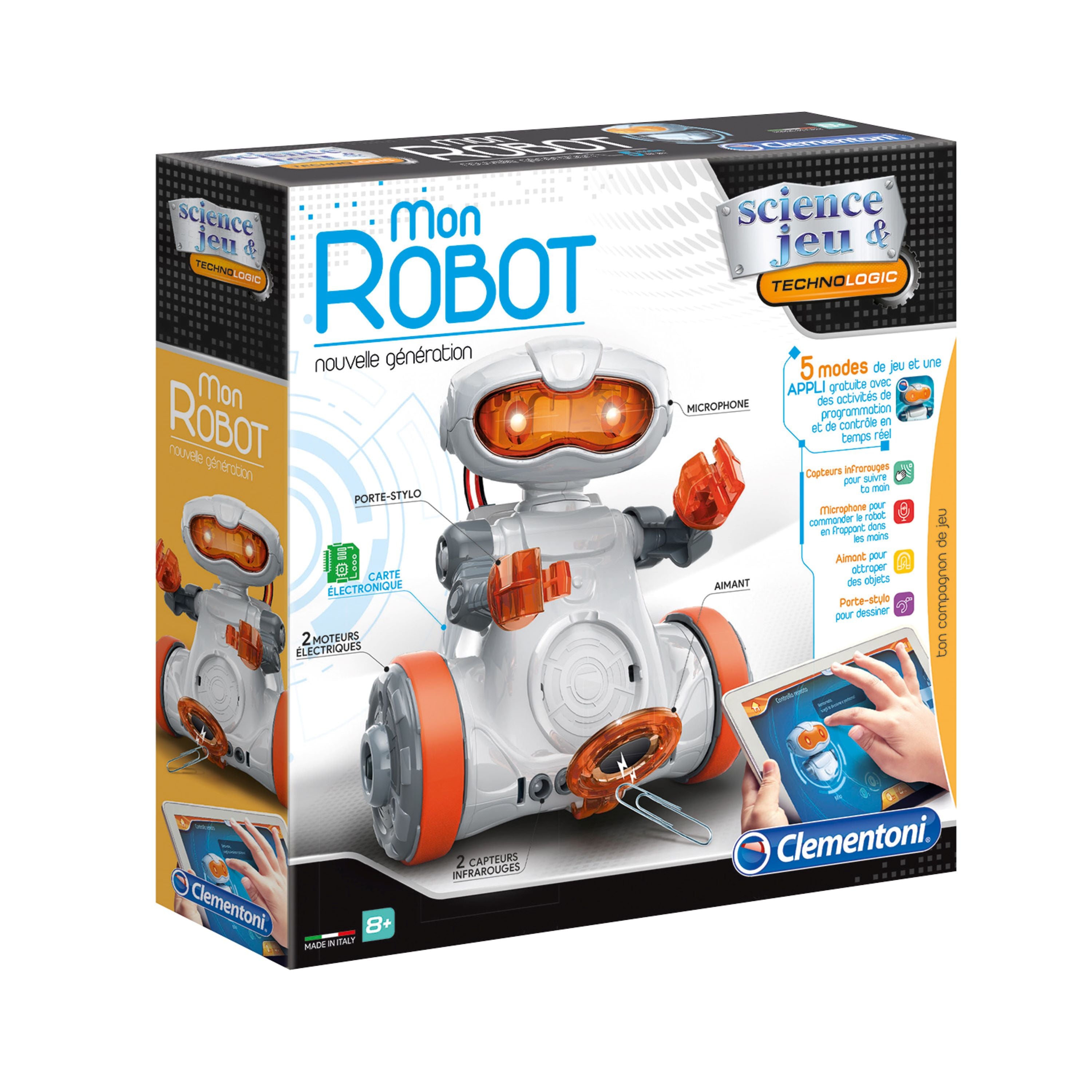 Robot Programmable 5-en-1 - Gadgets et Cadeaux Originaux