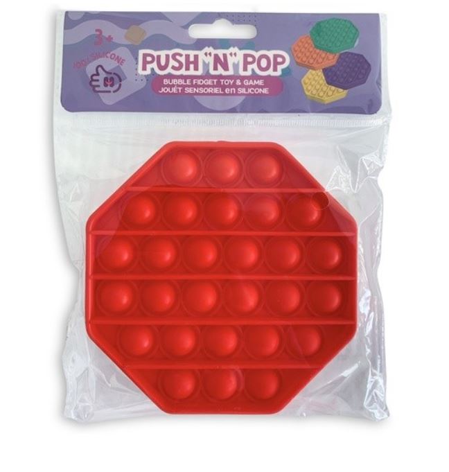 Jouet sensoriel à bulles Push Pop - Jouet en silicone pour