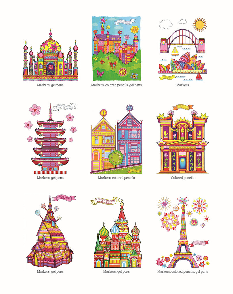 Mandalas World Traveler - Design Originals - 72 pages - Exemple de coloriages terminés
