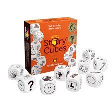 Les cubes d'histoire de Rory's - Asmodee - Jeu de dés pour inventer des histoires - Boîte avec les dés imagés